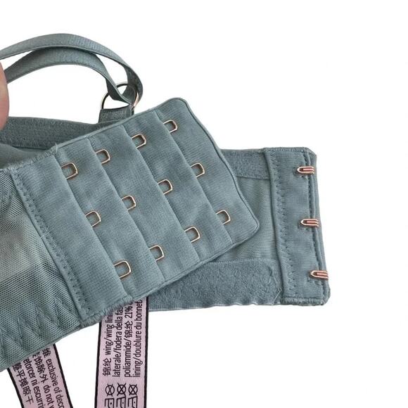 Victoria's Secret Dream Angels Lightly-Lined Lace Demi Bra Lace-Up Detail 38DD - Picture 7 of 8